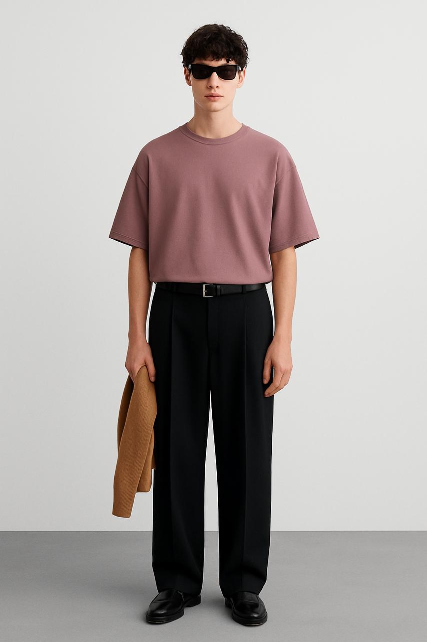 The Dust Mauve Oversized Tee