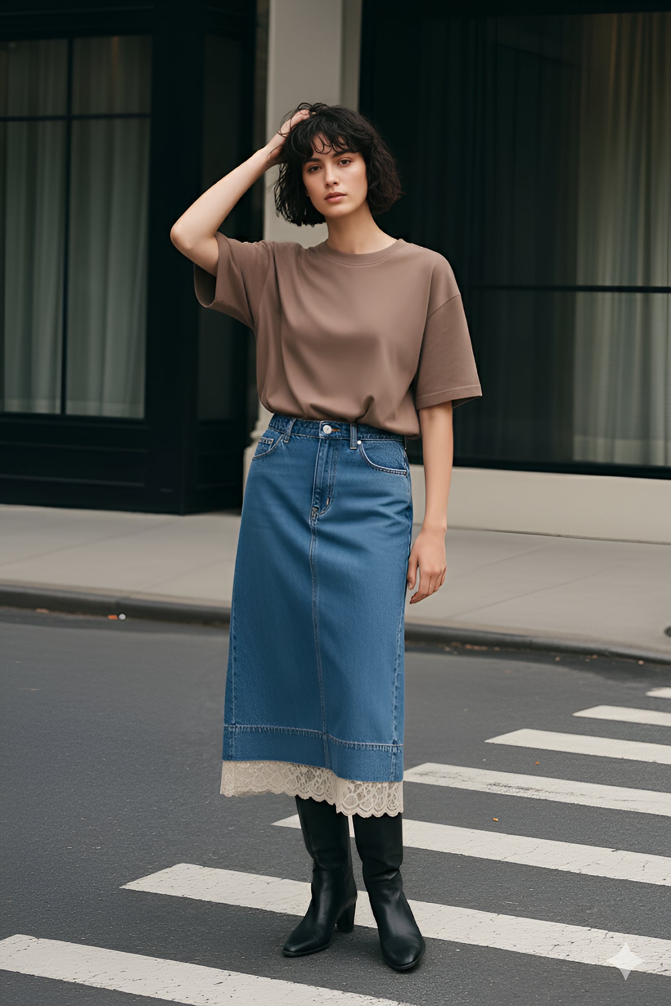 The Ash Grey Oversized Tee