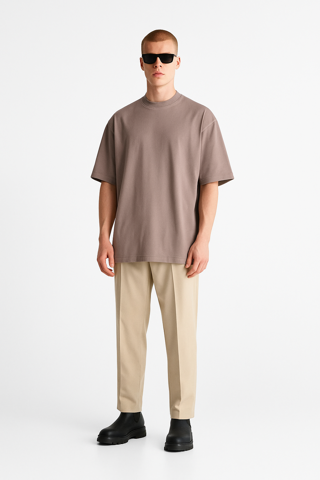 The Ash Grey Oversized Tee