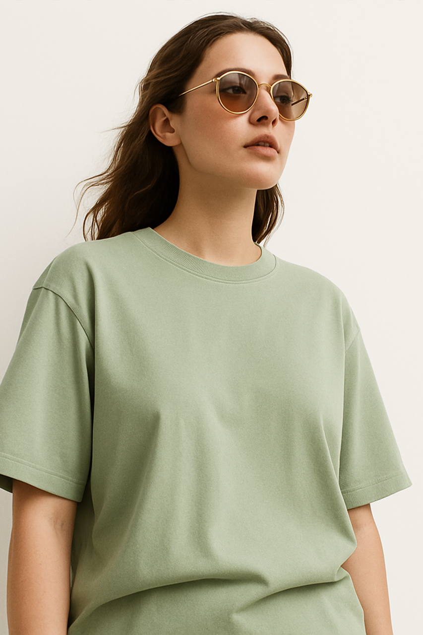 The Soft Sage Oversized Tee